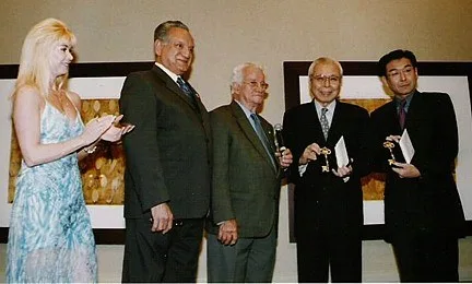 Miriam en la ceremonia de entrega de las Llaves del Condado,